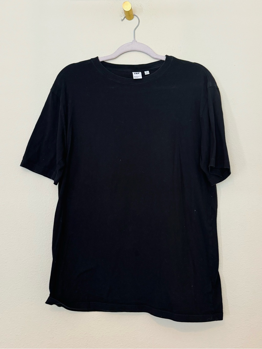 TNA Men's Black Crewneck Short Sleeve Tee